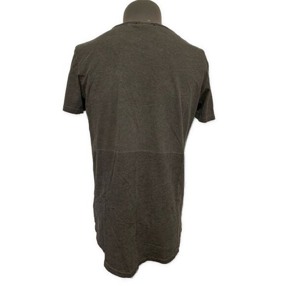 Scotch Soda Mens Solid Charcoal Gray Crew Neck Short Sleeve T Shirt Top Large - Picture 2 of 5